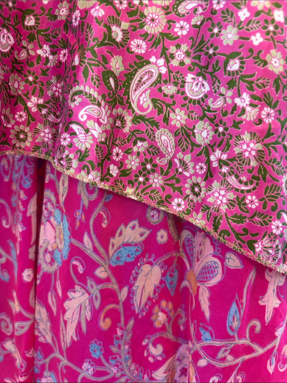 India Boutique Pink Floral Handkerchief-Hem Sundress - Picture 4 of 4